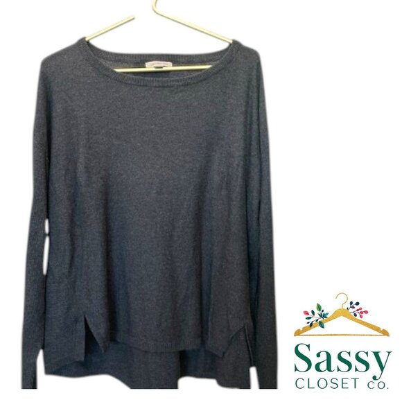 Cotton Crewneck – CALVIN KLEIN Jeans, Charcoal Gray, Sz XL - Picture 1 of 4